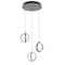 Afx Lock 3 Light Round Pendant, Medium Base 120V, Black LCKP09L30D1BKRND3 - alternate 1